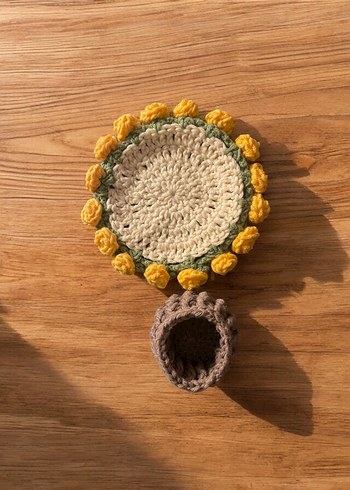 Örme Bardak Altlığı  - Görsel 2