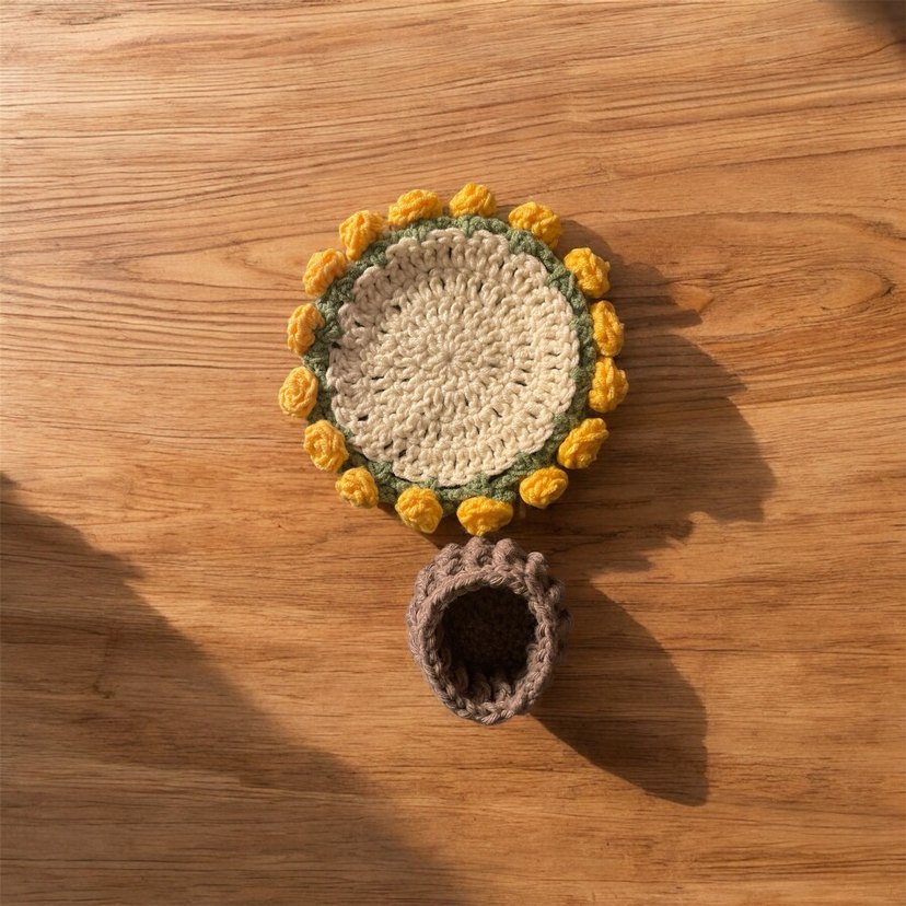 Örme Bardak Altlığı  - Görsel 2