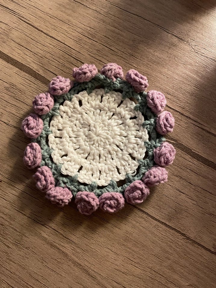 Dekoratif El Yapımı Bardak Altlığı - Görsel 3