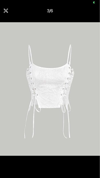 Beyaz korse crop