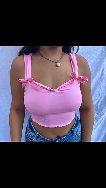 Sheinside Pembe lolita crop