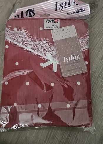 Kırmızı Mini Desenli Kadın pijama