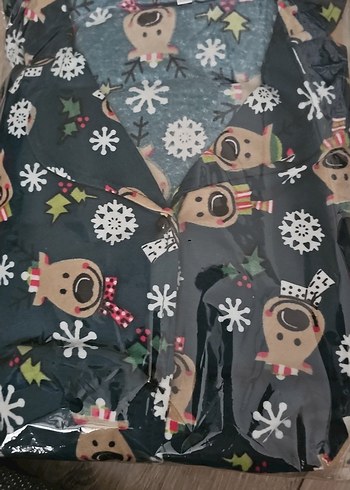 Çok Renkli Baskılı Kadın Pijama Takımı