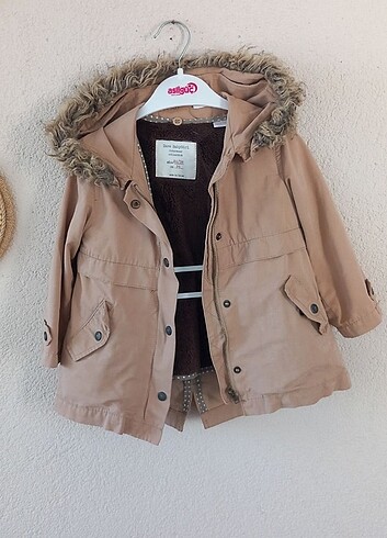 Zara kiz cocuk mevsimlik mont - Görsel 6