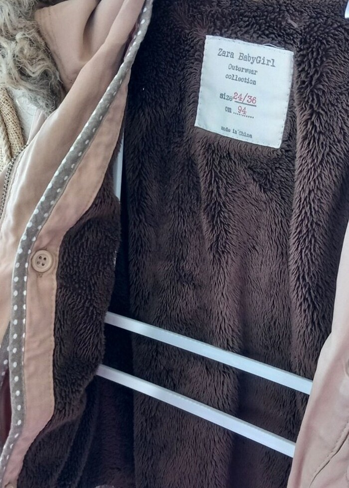 Zara kiz cocuk mevsimlik mont - Görsel 4