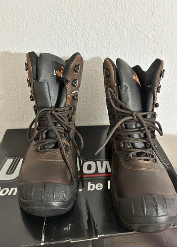 Kahverengi Deri çelik burun bot - Görsel 2