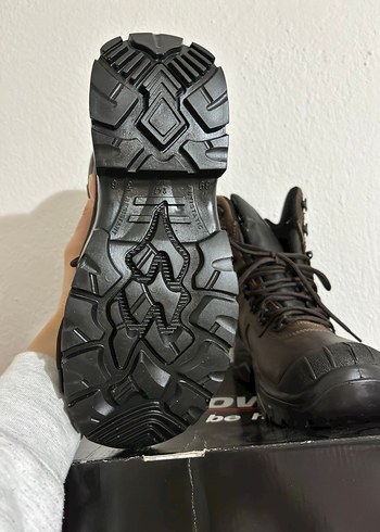 Kahverengi Deri çelik burun bot - Görsel 5