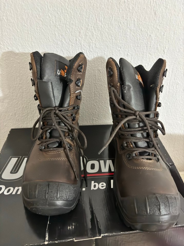 Kahverengi Deri çelik burun bot - Görsel 2