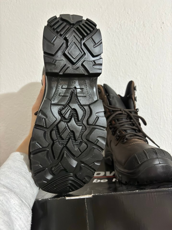 Kahverengi Deri çelik burun bot - Görsel 5