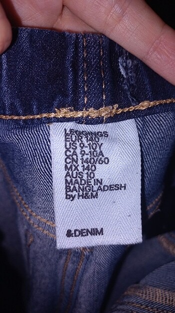 9 Yaş Beden H&M kot pantolon strech