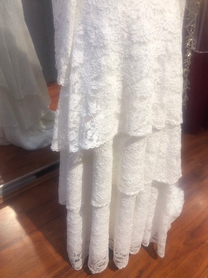 Uzun Kollu Dantel A Kesim Gelinlik - Görsel 2