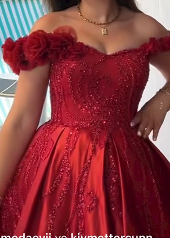 #bordo kına çıkış elbısesı # - Görsel 2
