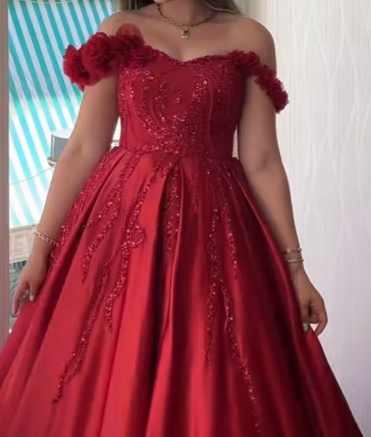 #bordo kına çıkış elbısesı # - Görsel 4