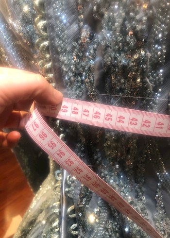 Tesettur açık yeşil abıye - Görsel 8