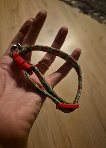 Renkli Baskılı kedi boyunluk tasması karpuzlu - Görsel 2