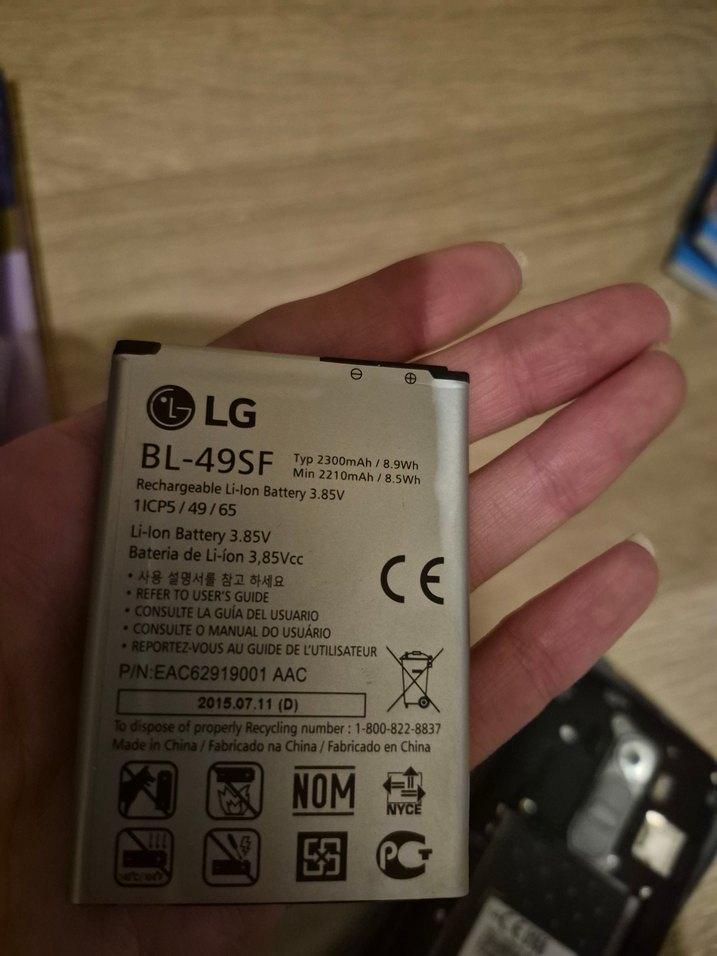 LG g4 beat batarya 2300mAh Li-ion Pil - Görsel 2