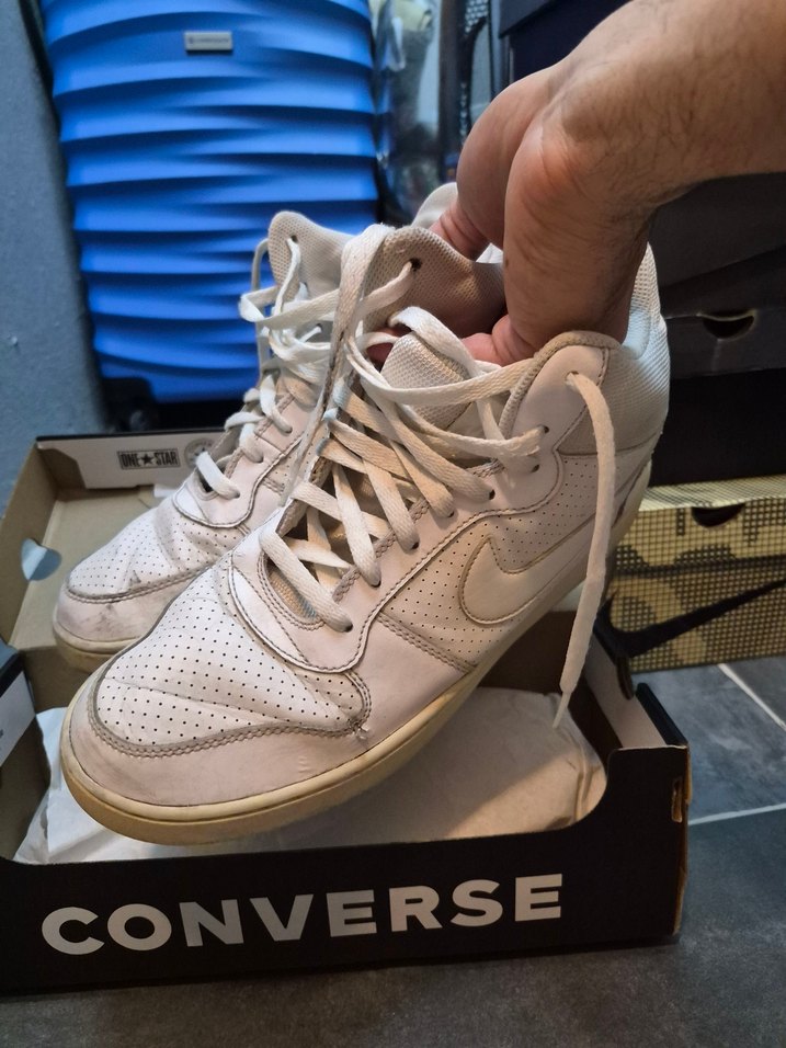 Beyaz nike air sneaker kulaklı Spor Ayakkabı - Görsel 3