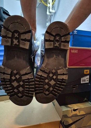 Siyah Deri Fermuarlı erkek Botu - Görsel 4