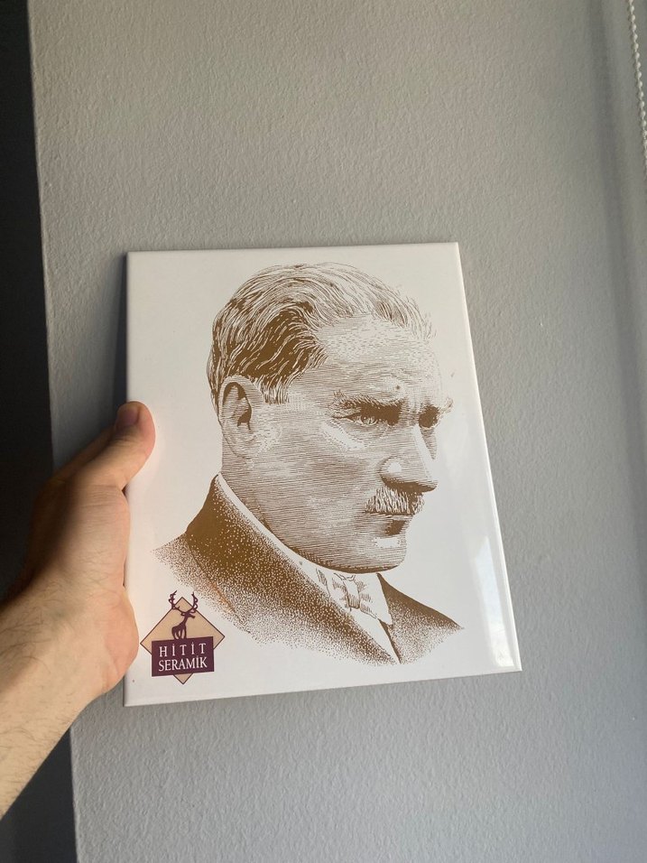 Atatürk Portre Seramik Tablo - Görsel 2