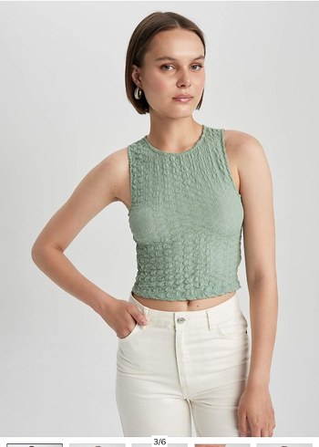 Kolsuz Fit Triko Crop Top