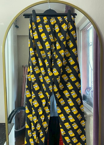 Bart Simpson Baskılı Siyah pijama takımı - Görsel 3