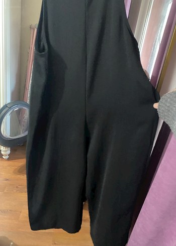 Siyah Drapeli Straplez Kadın Tulum - Görsel 2