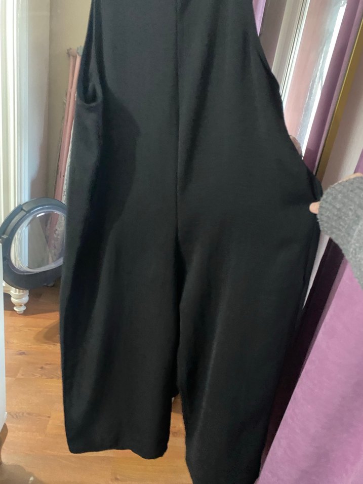 Siyah Drapeli Straplez Kadın Tulum - Görsel 2