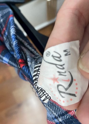 Kadın Mavi Ekose Pijama Altı - Görsel 2