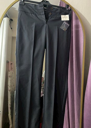 Sıfır etiketli Siyah Düğmeli Kadın Blazer ceket takım - Görsel 2