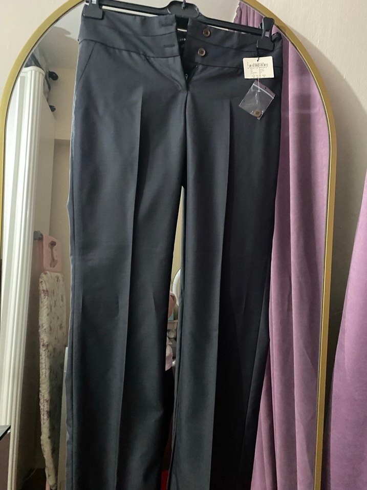 Sıfır etiketli Siyah Düğmeli Kadın Blazer ceket takım - Görsel 2