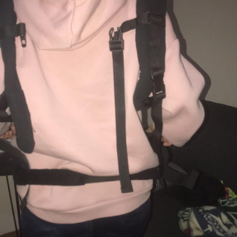 Siyah Bebek Taşıyıcı, Renkli Desenli Ön Panel - Görsel 2