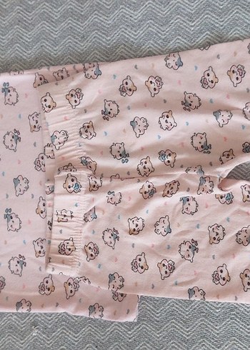 Kız Çocuk Pembe Baskılı Polar Pijama