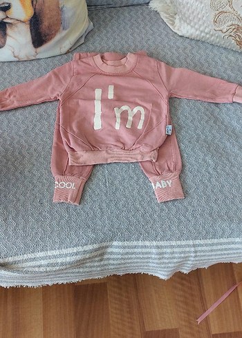 Pembe Triko Uzun Kollu Bebek Kıyafet Takımı