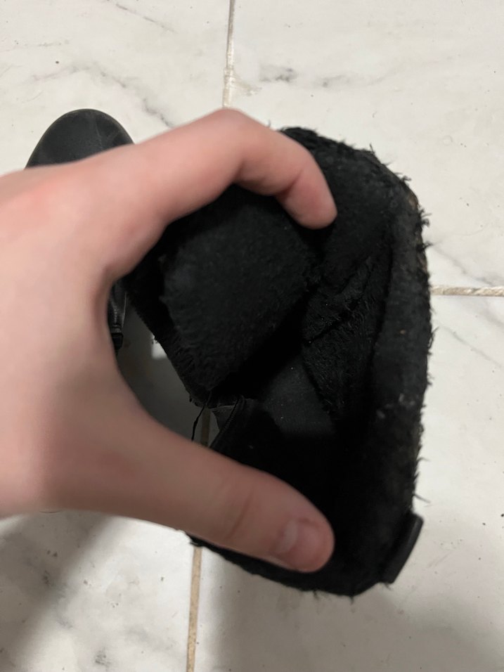 Siyah Kareli Deri Topuklu Bot - Görsel 4