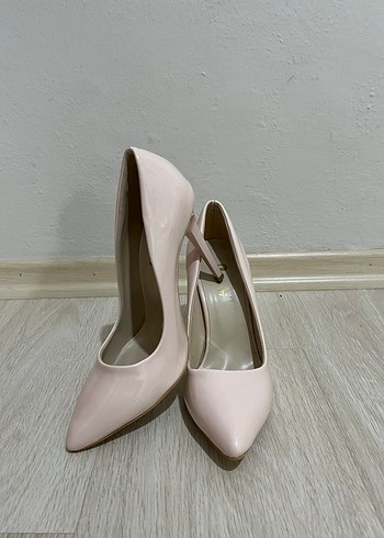 Bambi Pudra Stiletto Topuklu Kadın Ayakkabı - Görsel 5