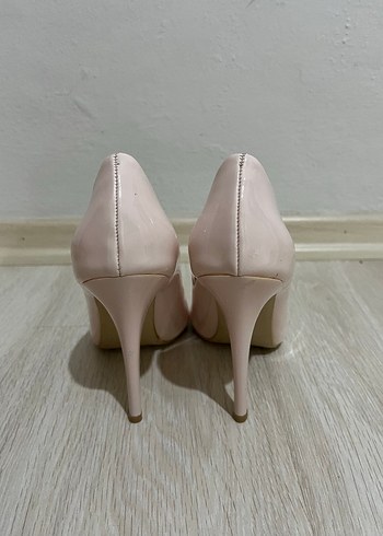 Bambi Pudra Stiletto Topuklu Kadın Ayakkabı - Görsel 4