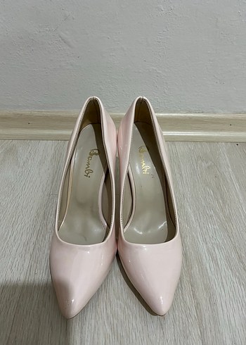 Bambi Pudra Stiletto Topuklu Kadın Ayakkabı - Görsel 2