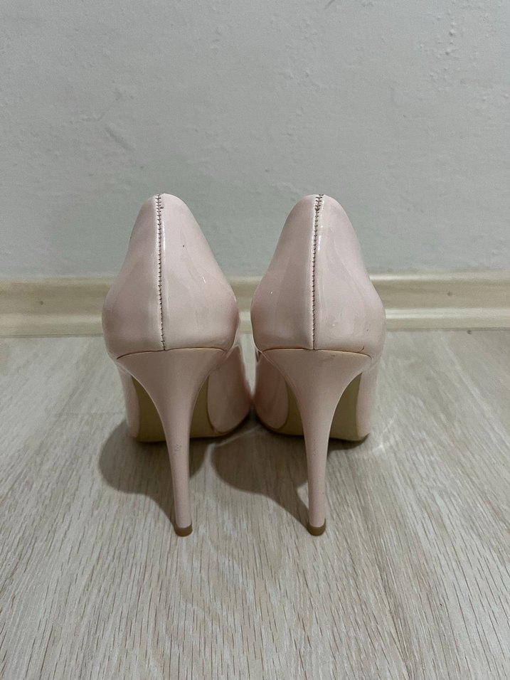 Bambi Pudra Stiletto Topuklu Kadın Ayakkabı - Görsel 4