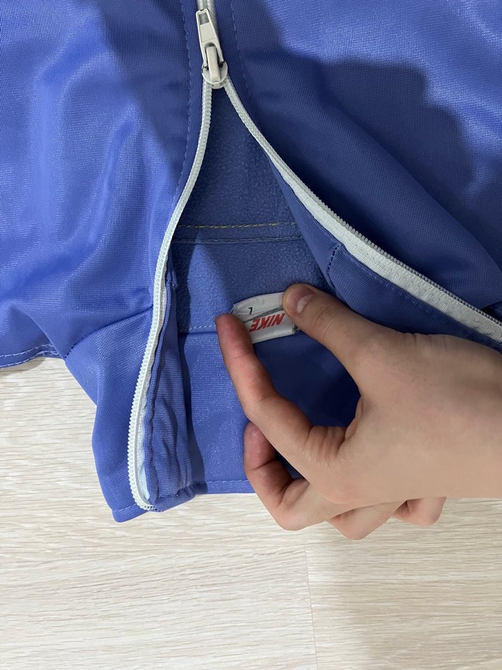 Lila Nike Fermuarlı Rüzgarlık hırka - Görsel 2