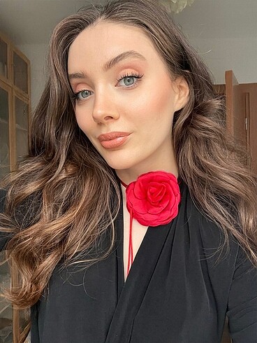 Zara choker çiçek kolye