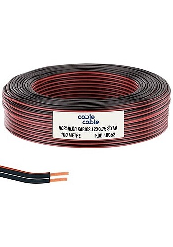 0.75 KABLO CABLE MARKA 100 METRE KAPALI POŞET