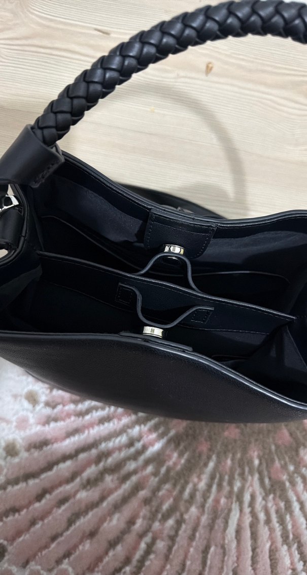 Nine West Siyah Deri Kadın Çanta - Görsel 4