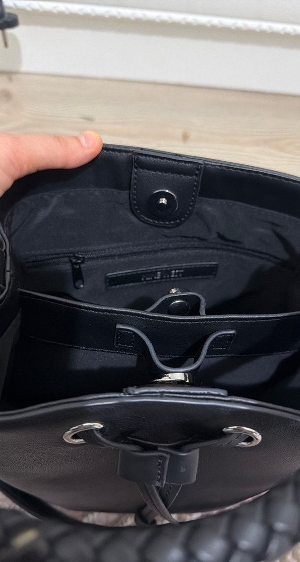 Nine West Siyah Deri Kadın Çanta - Görsel 5