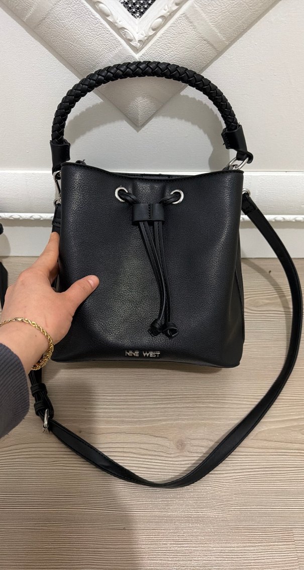 Nine West Siyah Deri Kadın Çanta - Görsel 2