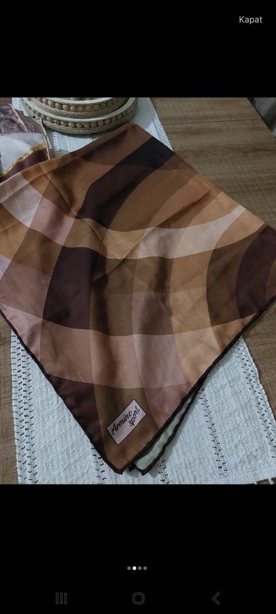 armine twill esarp - Görsel 2