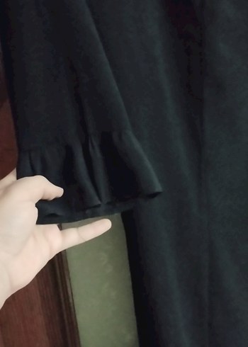 Uzun Siyah Kadın tunik - Görsel 2