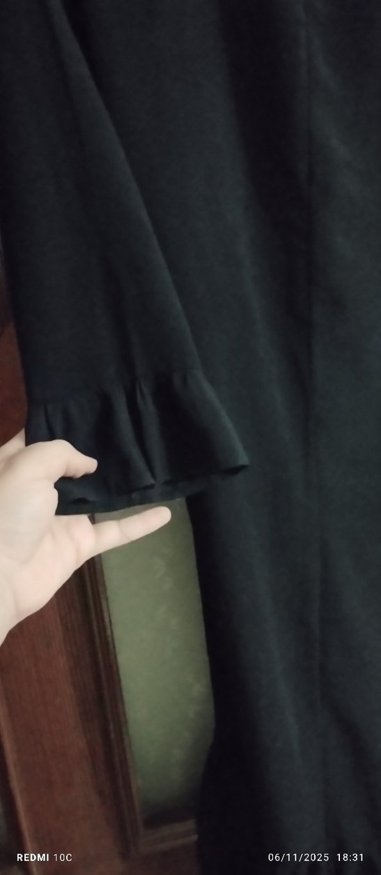 Uzun Siyah Kadın tunik - Görsel 2