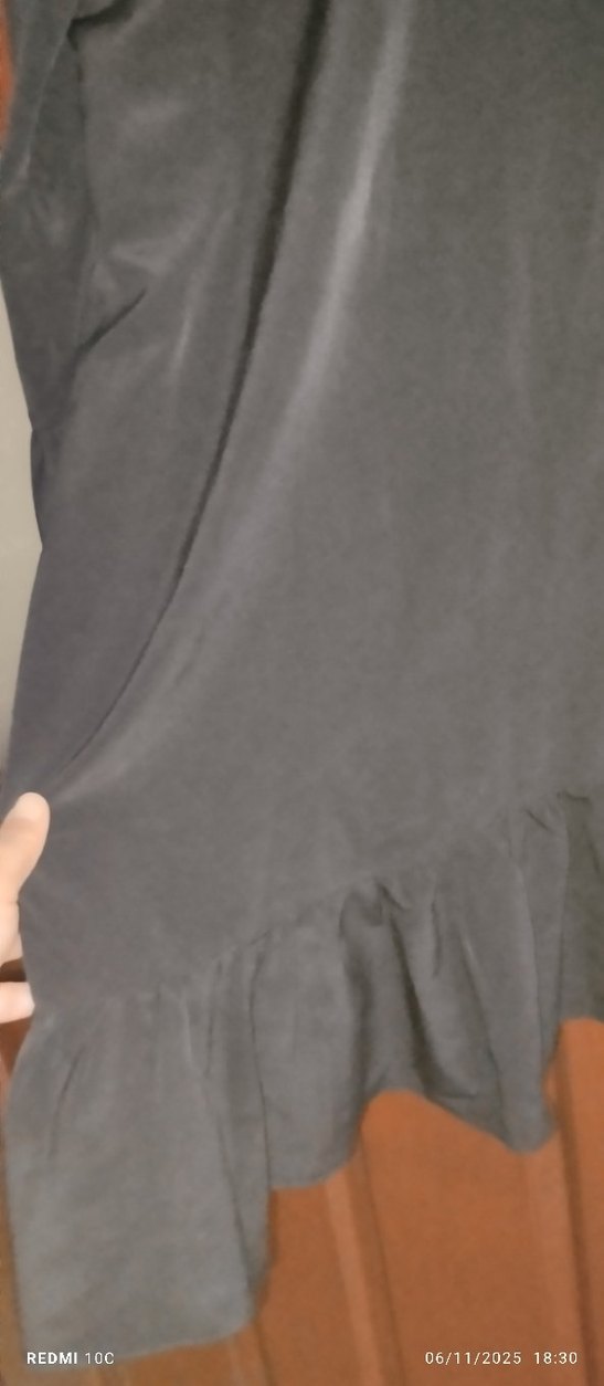 Uzun Siyah Kadın tunik - Görsel 4