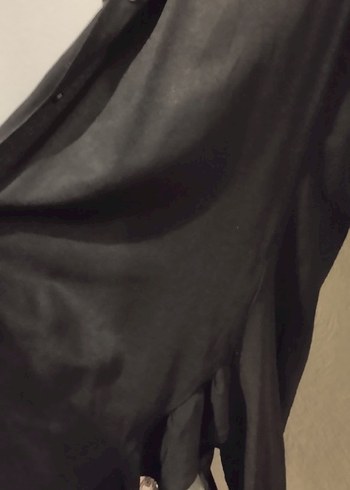 Kadın Siyah Uzun Kollu Gotik Uzun Elbise - Görsel 3