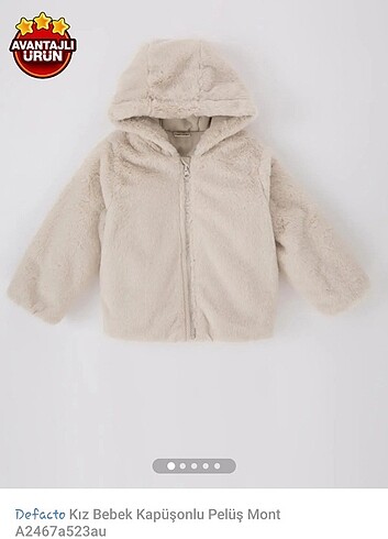 Kiz bebek/cocuk pelüş mont